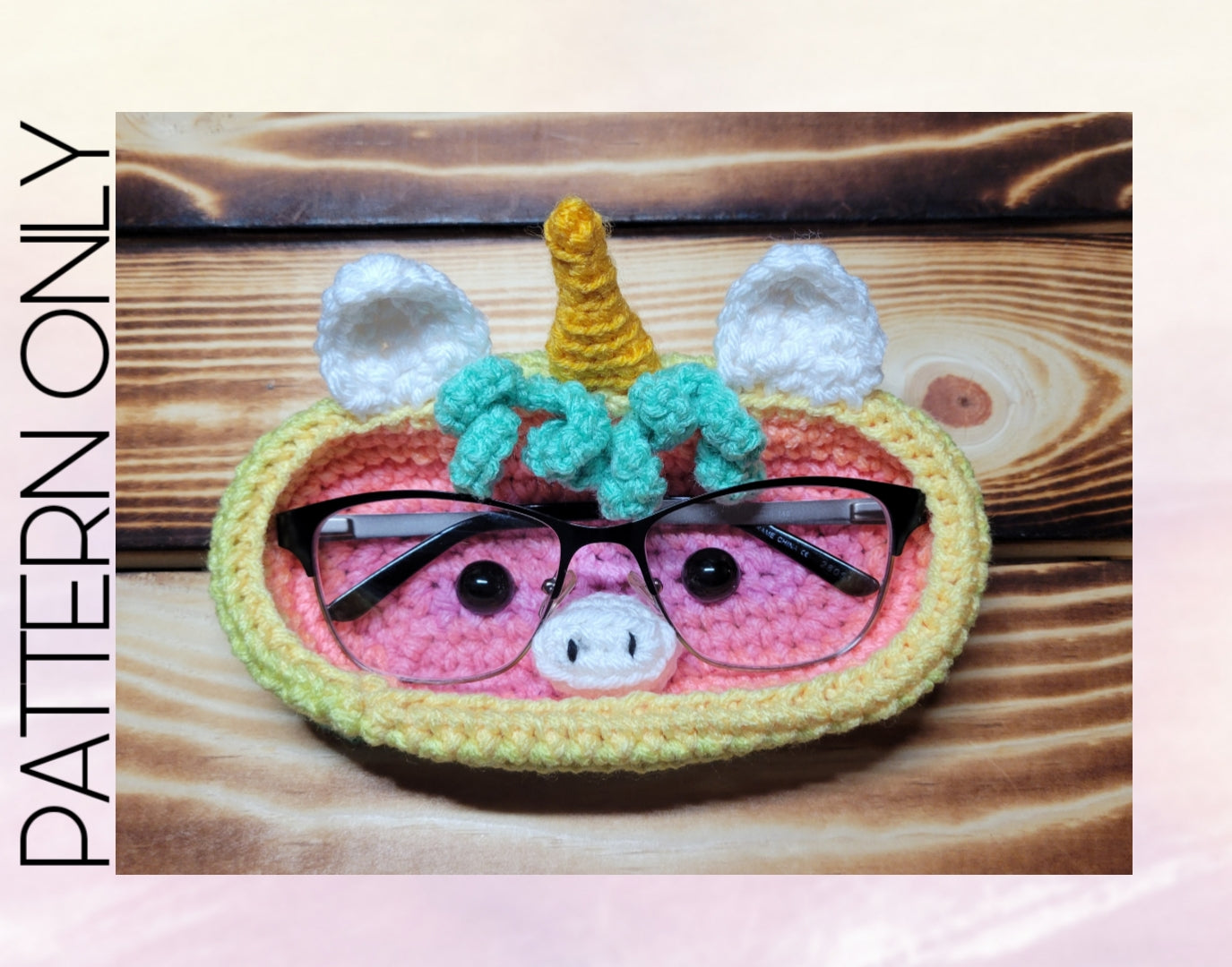 Unicorn Glasses Holder Crochet Pattern